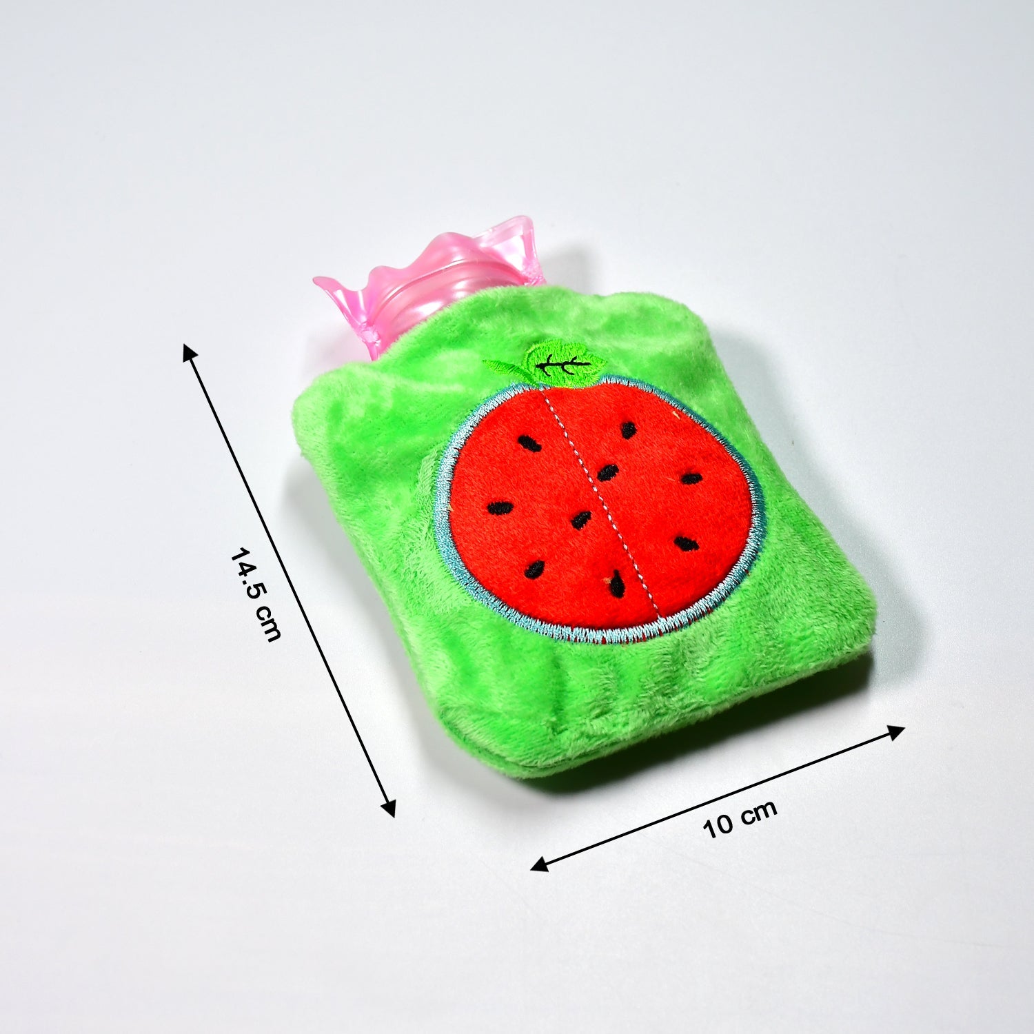 6509 Watermelon small Hot Water Bag with Cover for Pain Relief, Neck, Shoulder Pain and Hand, Feet Warmer, Menstrual Cramps. DeoDap 6509 Watermelon small Hot Water Bag with Cover for Pain Relief, Neck, Shoulder Pain and Hand, Feet Warmer, Menstrual Cramps. DeoDap